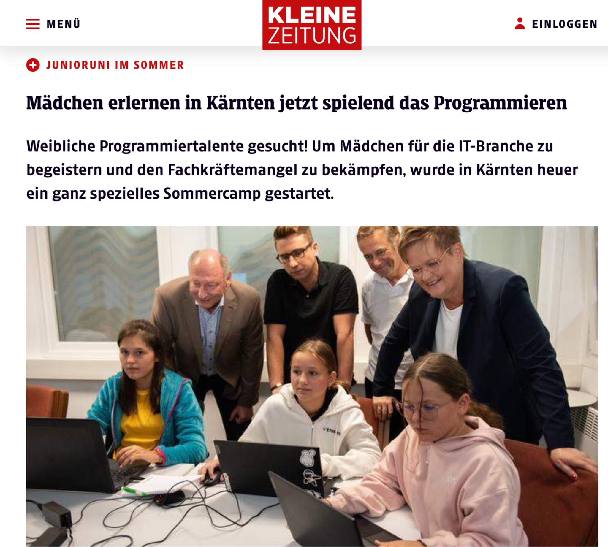 Was sagt die Presse über die Junioruni, ihre Gründer und die teilnehmenden Kinder?