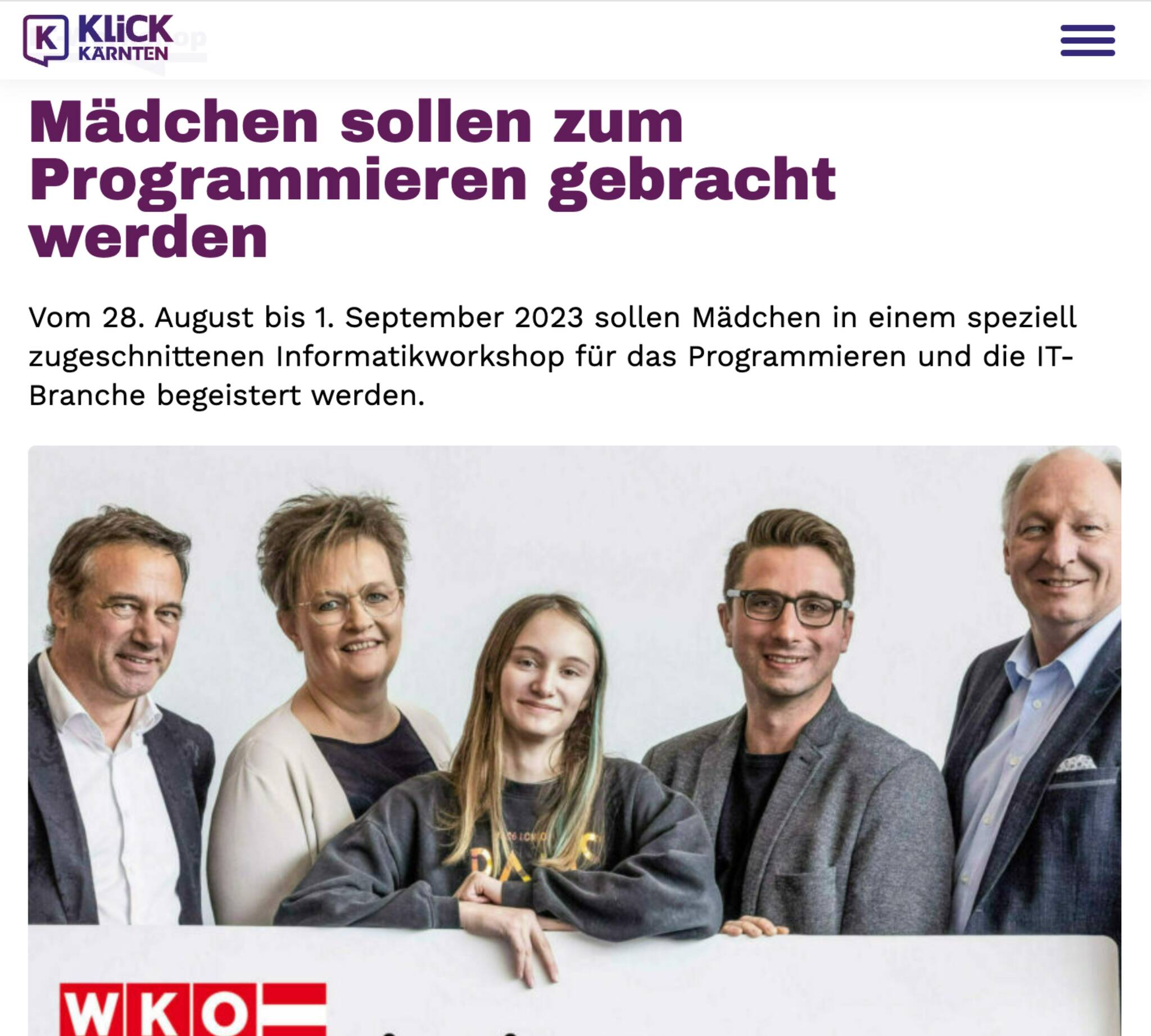 Was sagt die Presse über die Junioruni, ihre Gründer und die teilnehmenden Kinder?