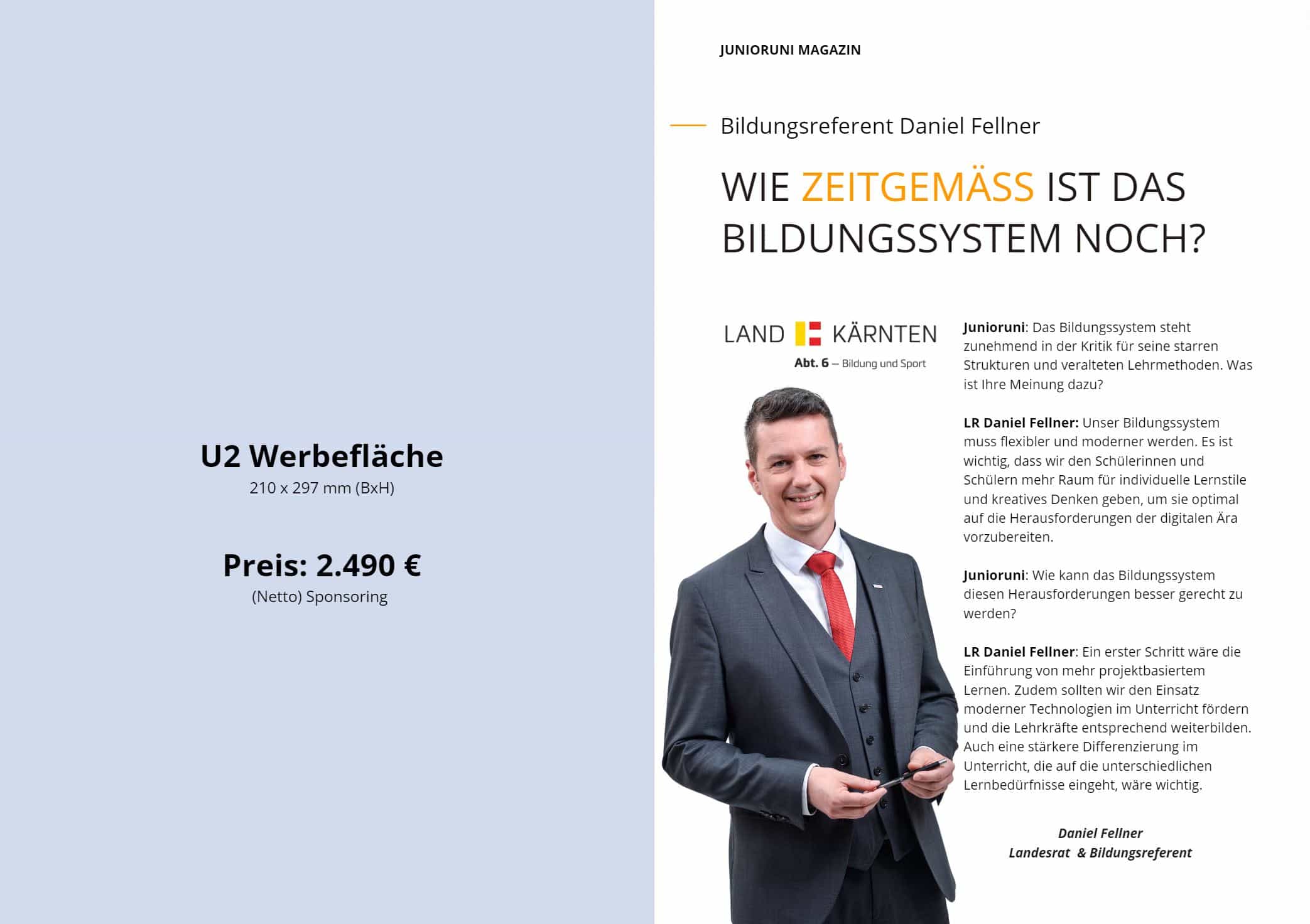 Jobangebote Anzeigenverkauf Junioruni-Magazin 
